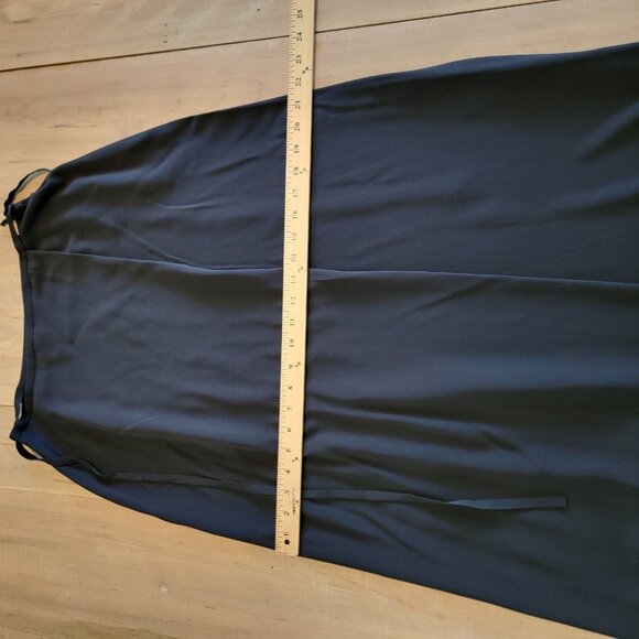 MAX MARA Pura Seda Wrap Skirt And Sleeveless Top Black 100% Silk Sz US8 2 PC Set - Picture 15 of 16